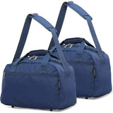 Aerolite (40x20x25cm) New 2024 Ryanair Maximum Size Holdall Cabin Luggage Under Seat Flight Bag (x2 Set) - Aerolite UK