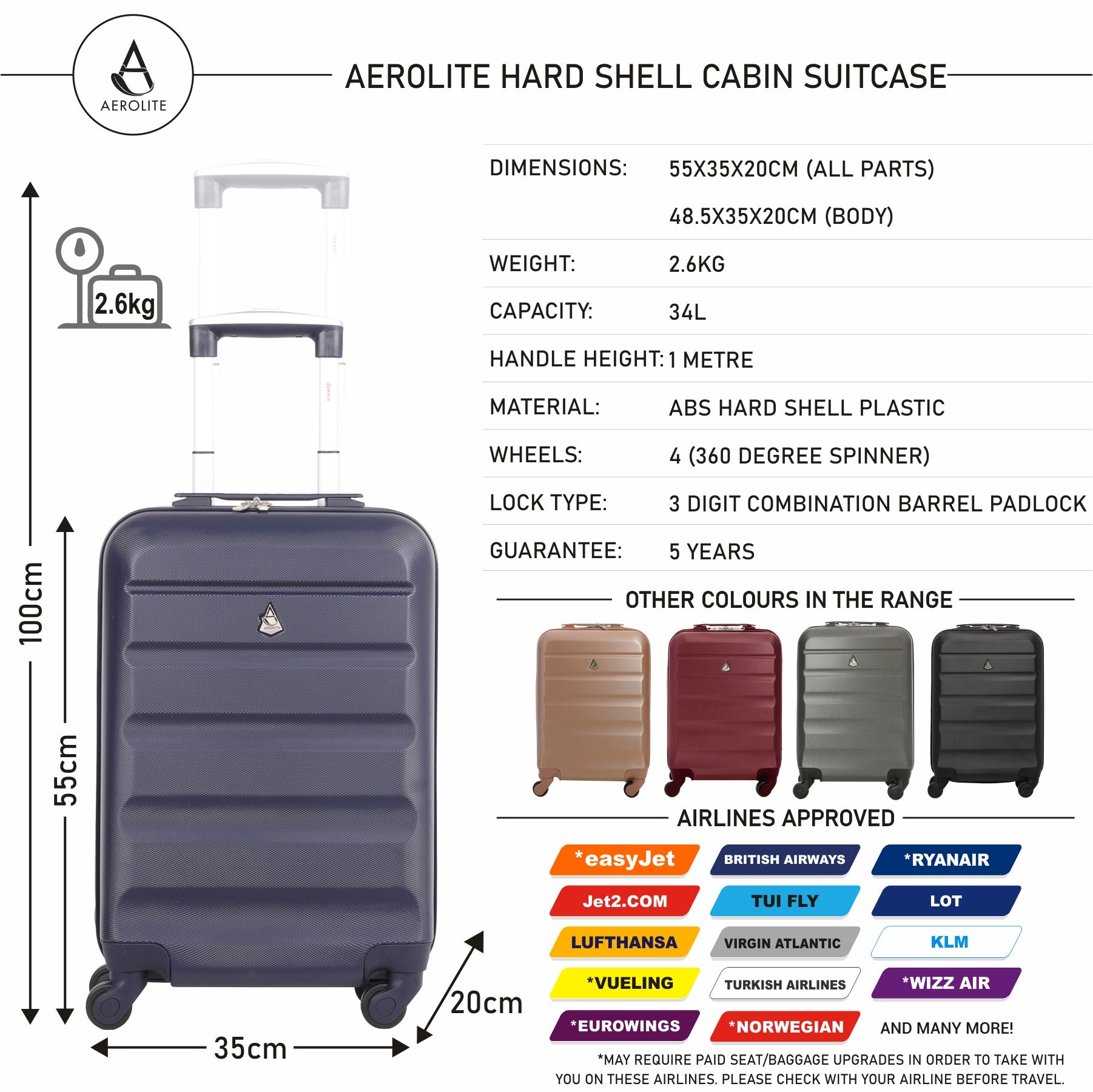 New Brand Transparent Suitcase Spinner Cabin Luggage Trolley Bag On Wheels  | Fruugo NO