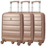 Aerolite (55x35x20cm) Lightweight Hard Shell Cabin Hand Luggage (x3 Set), Approved For Ryanair (Priority), easyJet (Flexi/Plus/Large Cabin)