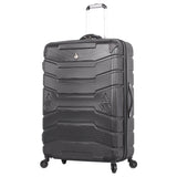 Aerolite Lightweight 4 Wheel ABS Hard Shell Spinner Luggage (21” Cabin , 25” Medium Hold, 29” Large Hold) With inbuilt USB Port (21"), Inbuilt Luggage Scale (25" & 29"), Charcoal