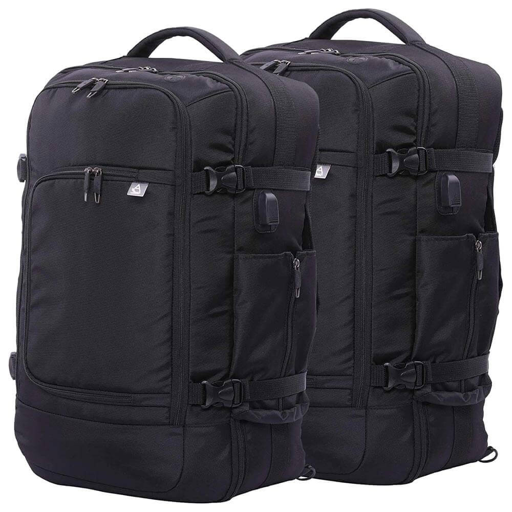 Aerolite (55x35x20cm) 39L Cabin Luggage Laptop Backpack Rucksack With YKK Zippers Fits Up To 15.6" Laptop, Approved for Ryanair (Priority), easyJet (plus/flexi/up front/extra legroom/large cabin upgrade), British Airways & Many More
