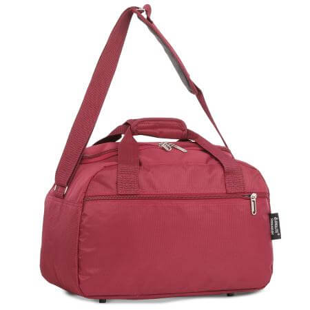 Aerolite (35x20x20cm) Hand Luggage Holdall Bag - Wine