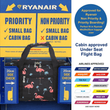 5 Cities (40x20x25cm) Hand Luggage Holdall Flight Bag, New and Improved 2023 Ryanair Maximum Sized Under Seat Cabin Holdall – Take The Max On Board - Aerolite UK