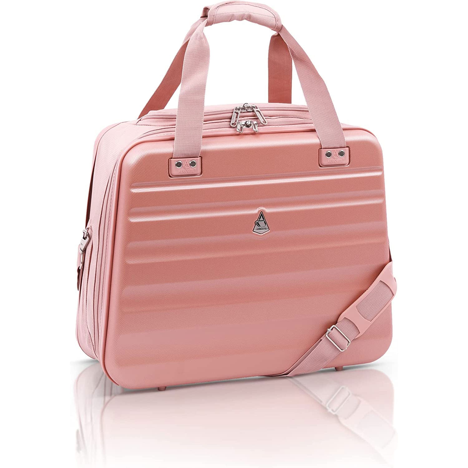 Aerolite (45x36x20cm) easyJet Maximum Size Hard Shell Carry On Hand Cabin  Luggage Underseat Flight Bag Suitcase 45x36x20 with 4 Wheels