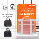 Aerolite easyJet Maximum Size 45x36x20cm New Summer 2024 Hand Cabin Approved Luggage, Hardshell Carry On Holdall Shoulder Under Seat Flight Bag With 2 Years Of Warranty