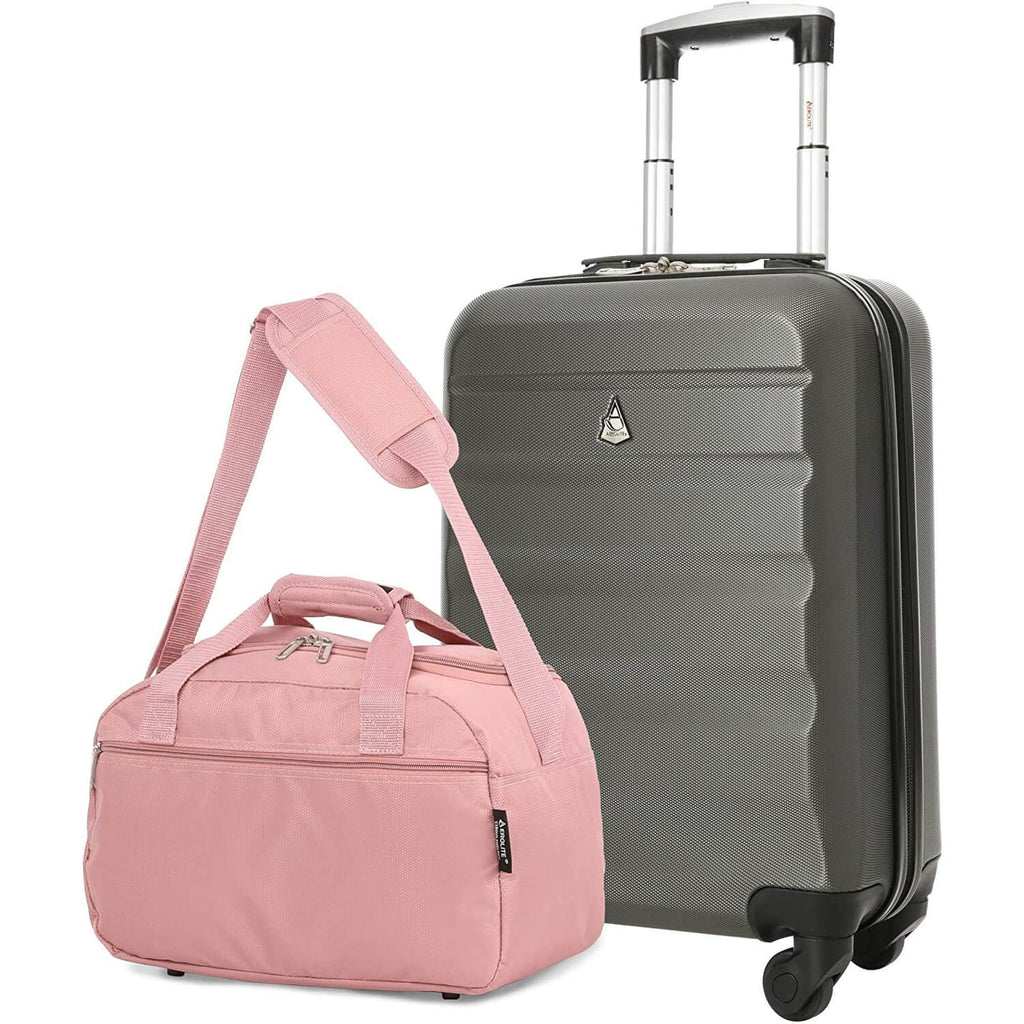 Aerolite Ryanair Bundle (55x35x20cm) Lightweight ABS Hard Shell Travel