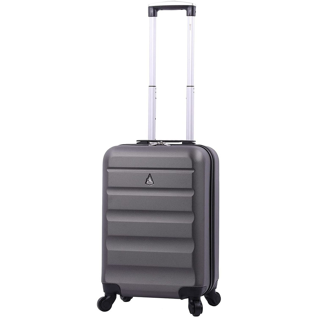 Aerolite (55x35x25cm) Hard Shell Carry On Hand Cabin Luggage Suitcase ...