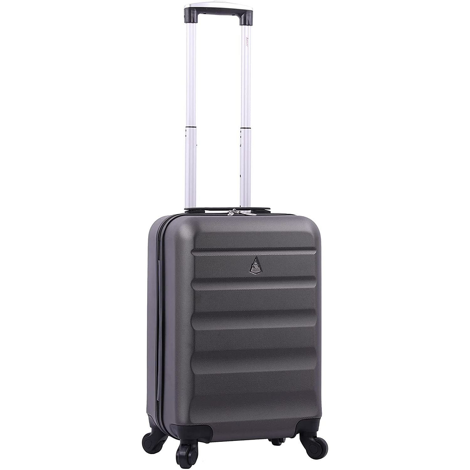 Aerolite (55x35x25cm) Hard Shell Carry On Hand Cabin Luggage Suitcase with 4 Wheels, Max Size for Air Europa, Air France, Alitalia, KLM & Transavia