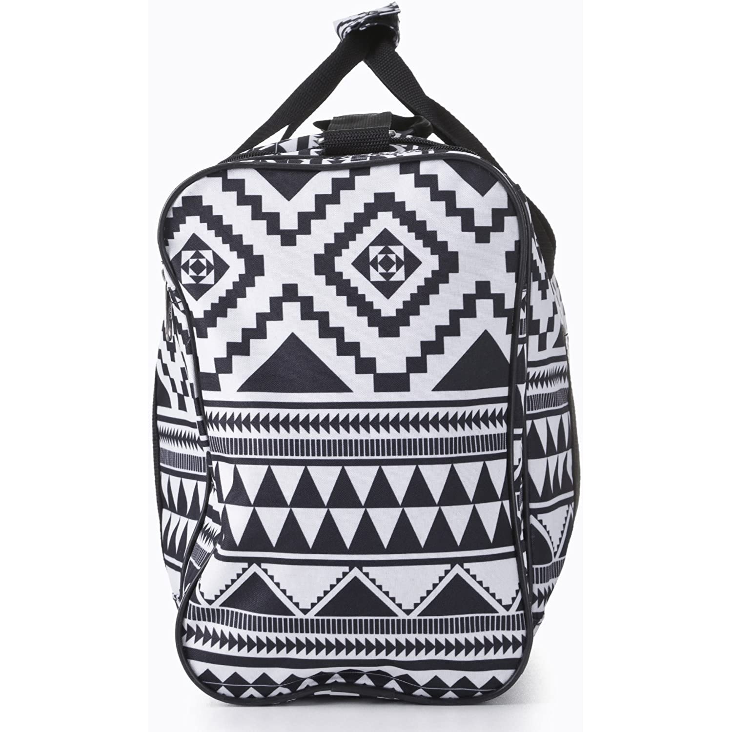 5 Cities Under Seat Flight/Gym/Sports Bag, Aztec Black and White