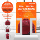 Aerolite easyJet Maximum Size (45x36x20cm) Holdall New and Improved 2024 Cabin Luggage Under Seat Flight Bag