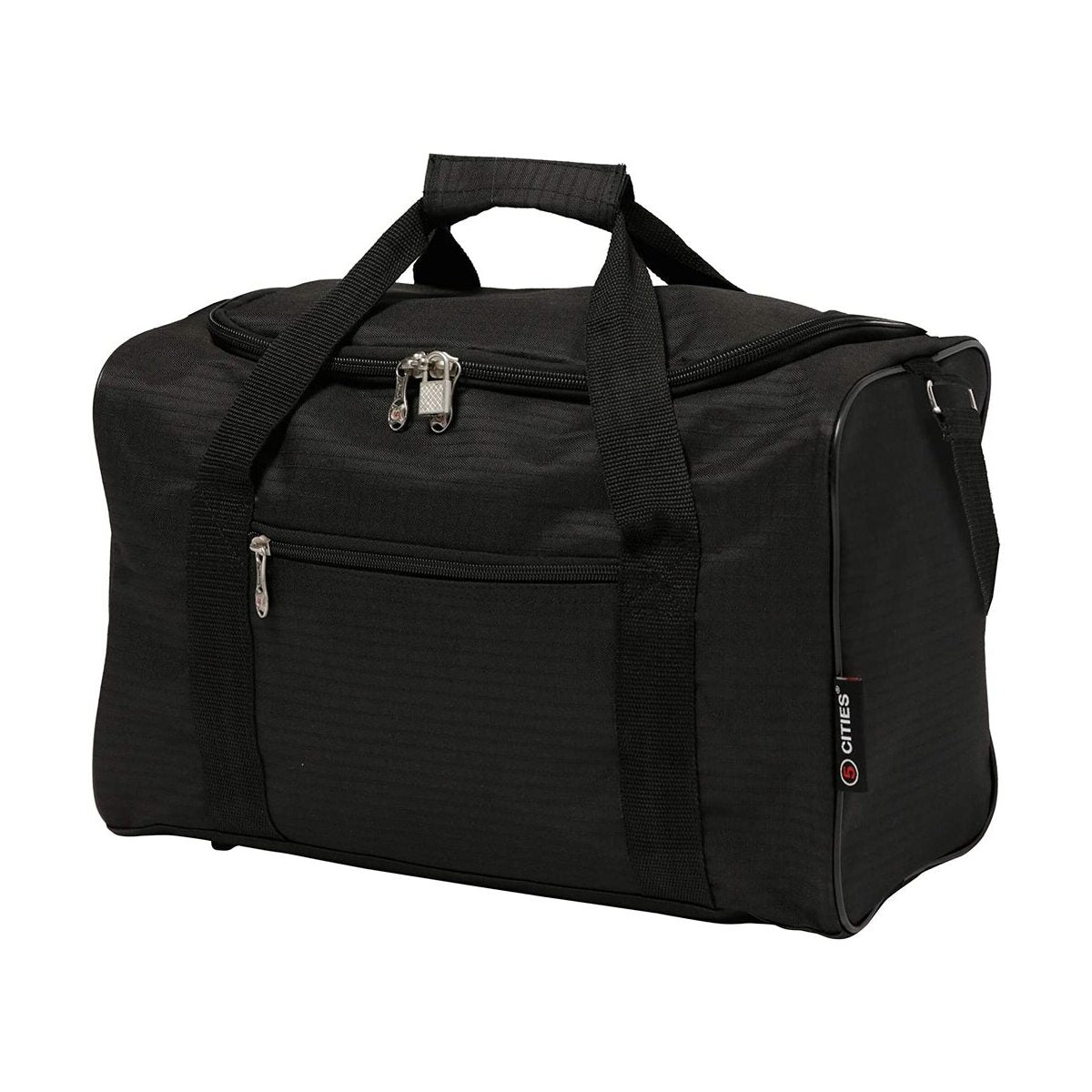 5 Cities (40x20x25cm) Hand Luggage Holdall Flight Bag, New and Improved 2024 Ryanair Maximum Sized Under Seat Cabin Holdall – Take The Max On Board
