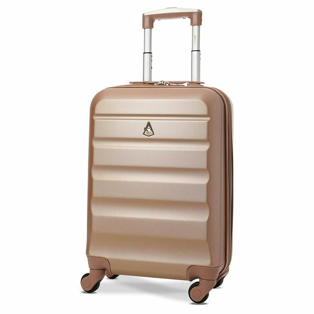 Aerolite (55x35x20cm) Lightweight Hard Shell 4Wheeled Cabin Luggage