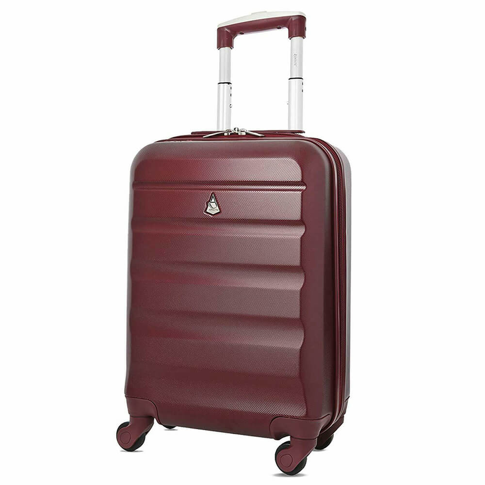 Aerolite (55x35x20cm) Lightweight Hard Shell 4Wheeled Cabin Luggage